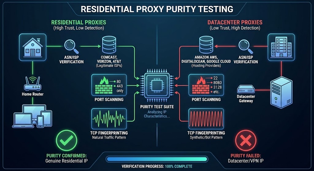 Residential Proxy Purity Testing Methods