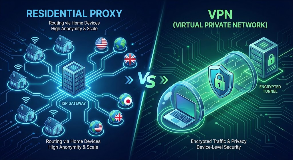 Residential Proxy vs VPN: Which One Should You Actually Use in 2026?
