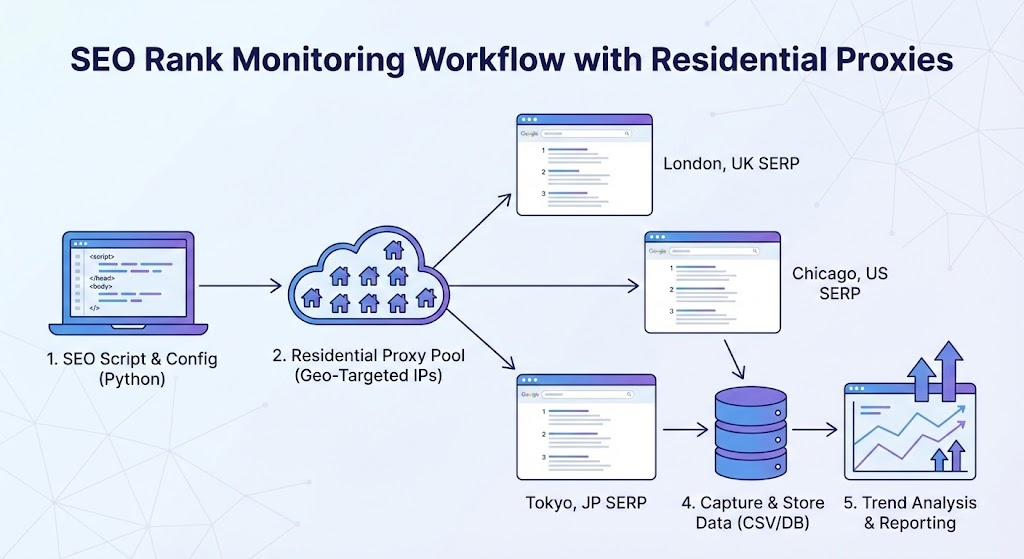 How Residential Proxies Help with SEO Ranking Monitoring and SERP Tracking
