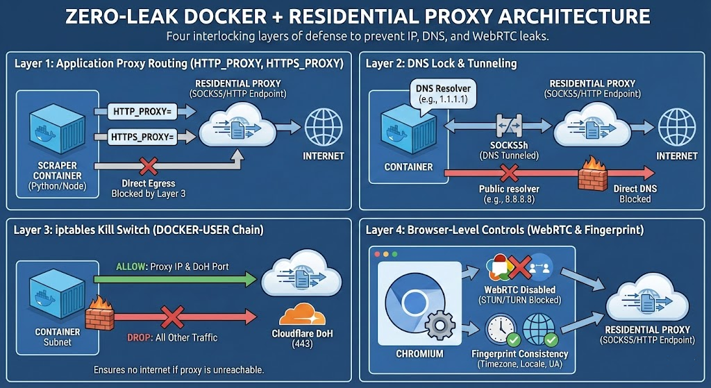 2026 Zero-Leak Docker + Residential Proxy Guide