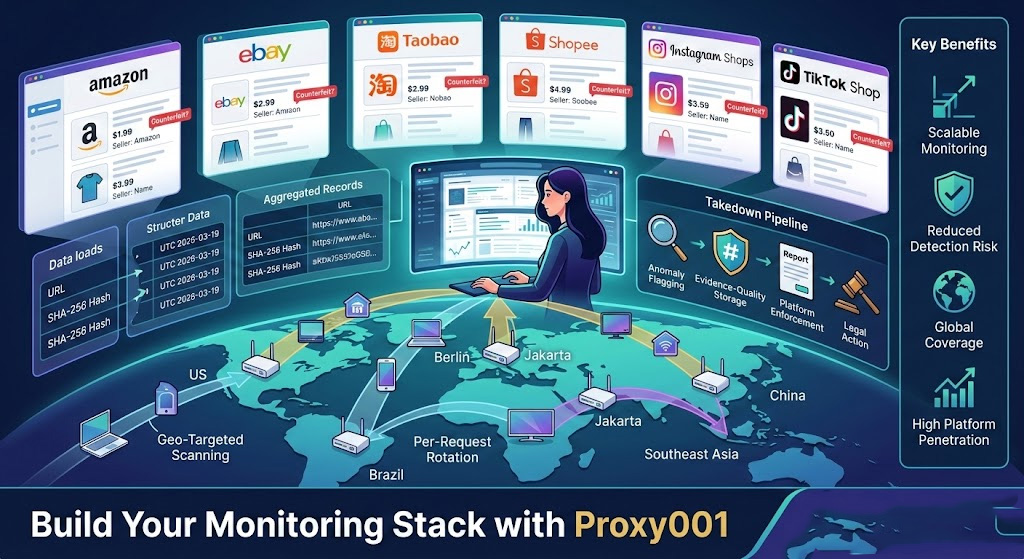 How Residential Proxies Help Brands Monitor Counterfeit Goods Across the Web